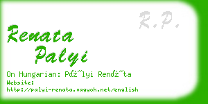 renata palyi business card